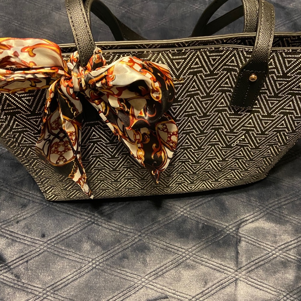 New ALDO black and white purse